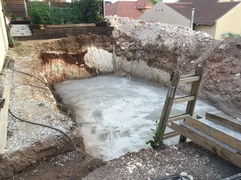 יציקת בטון ליסודות הבית