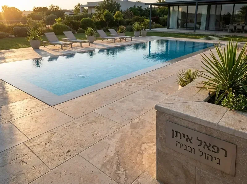 חומרי סיום סביב בריכה